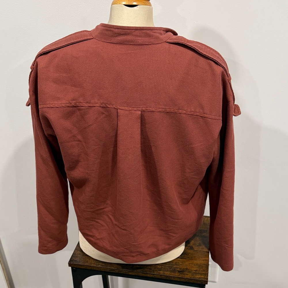 Vero Moda Rust Open-Front Blazer - Picture 5 of 7